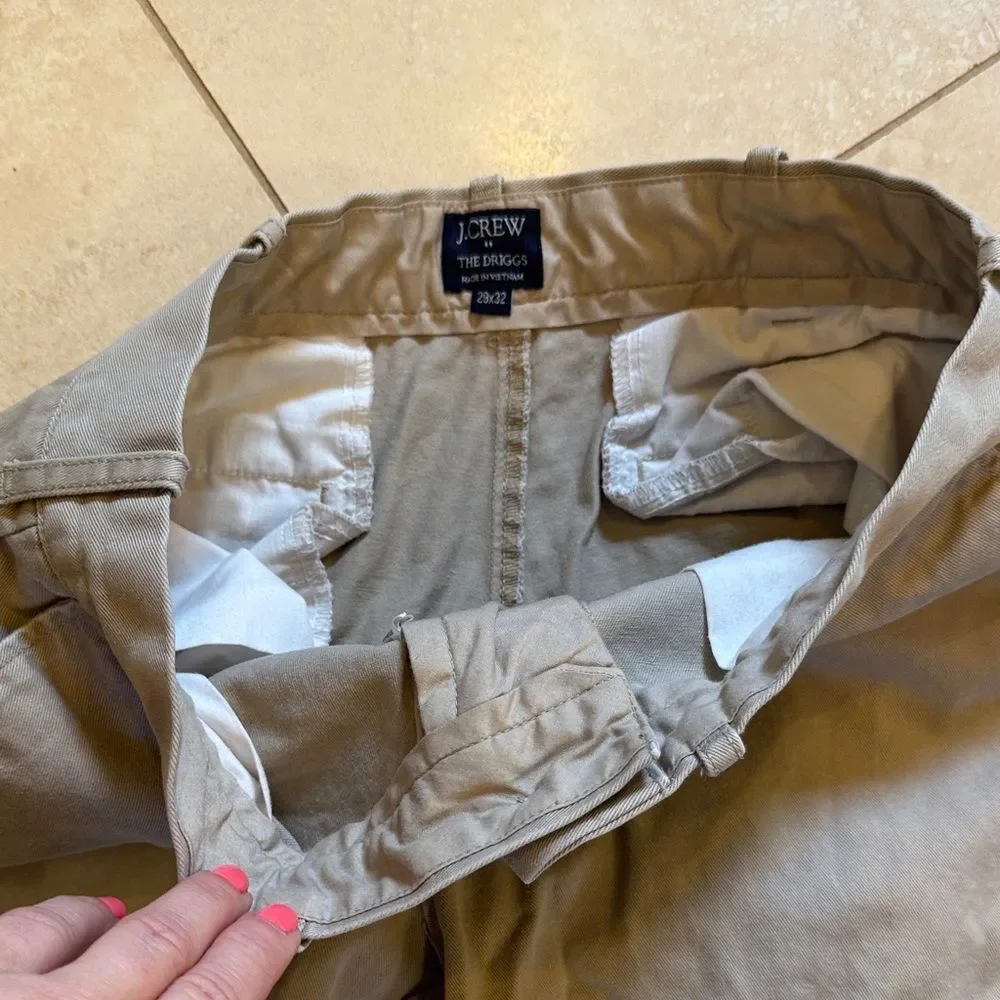 J. Crew Men's Khaki Slim Chinos